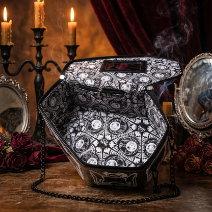 Skull and Bat Shoulder Bag