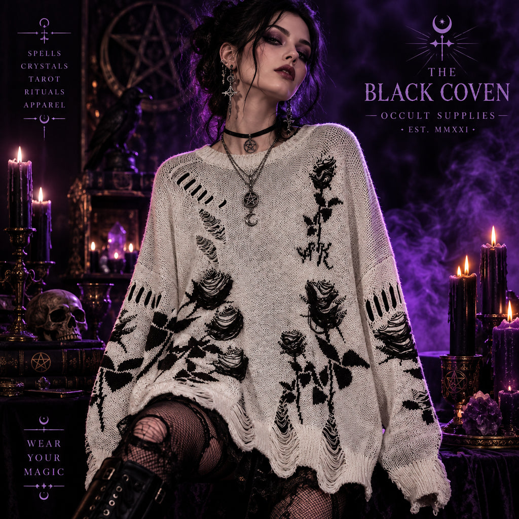 Blackthorn Rose Grunge Jumper, alternate angle