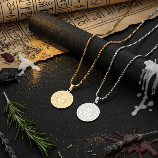 Stainless Steel Apollo Sun God Gold-Plated Pendant Necklace Sorceress Sanctuary