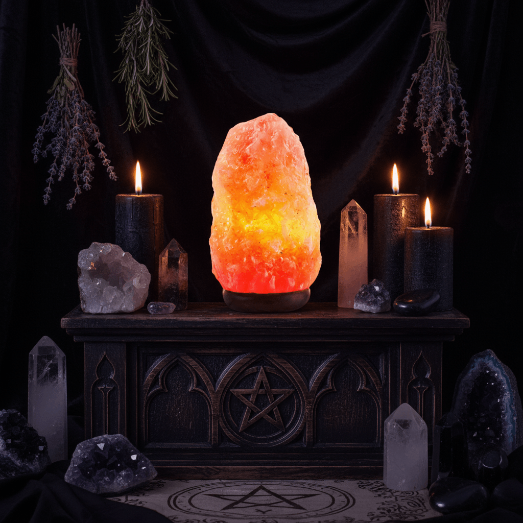 Witch's Crystal Salt Lamp