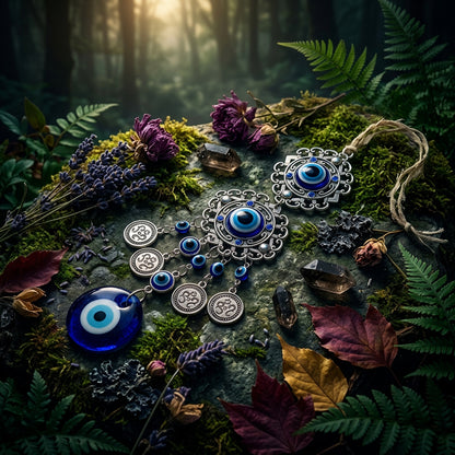 Evil Eye Glass Charm