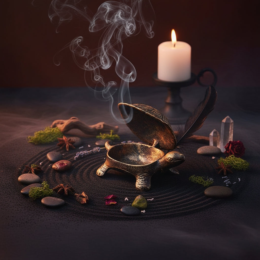 Enchanted Turtle Iron Ashtray, view 5