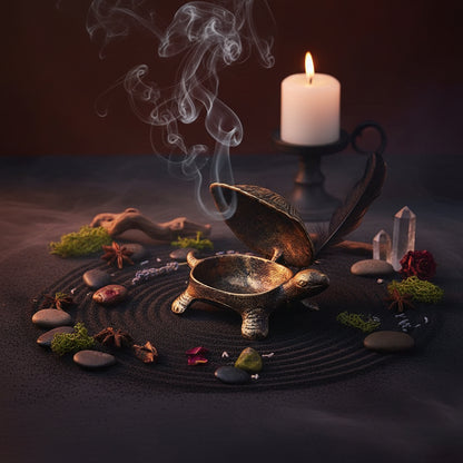 Enchanted Turtle Iron Ashtray, view 5