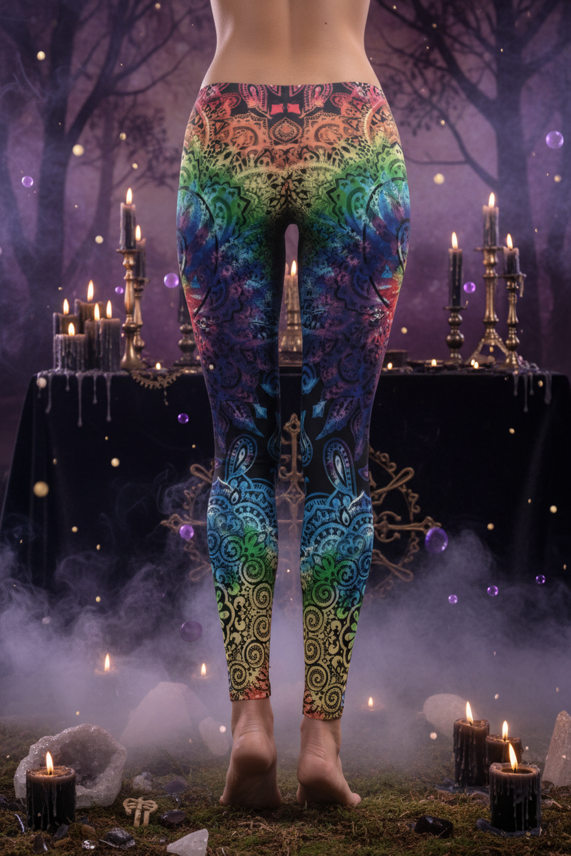 2018 Fashionable Slim Fit Digital Print Leggings Sorceress Sanctuary