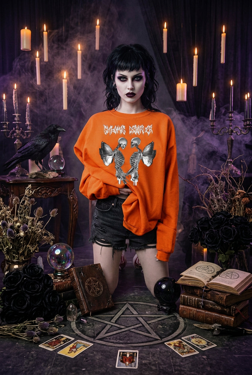 Halloween Women's Long Sleeve Casual Print Sweatshirt Sorceress Sanctuary