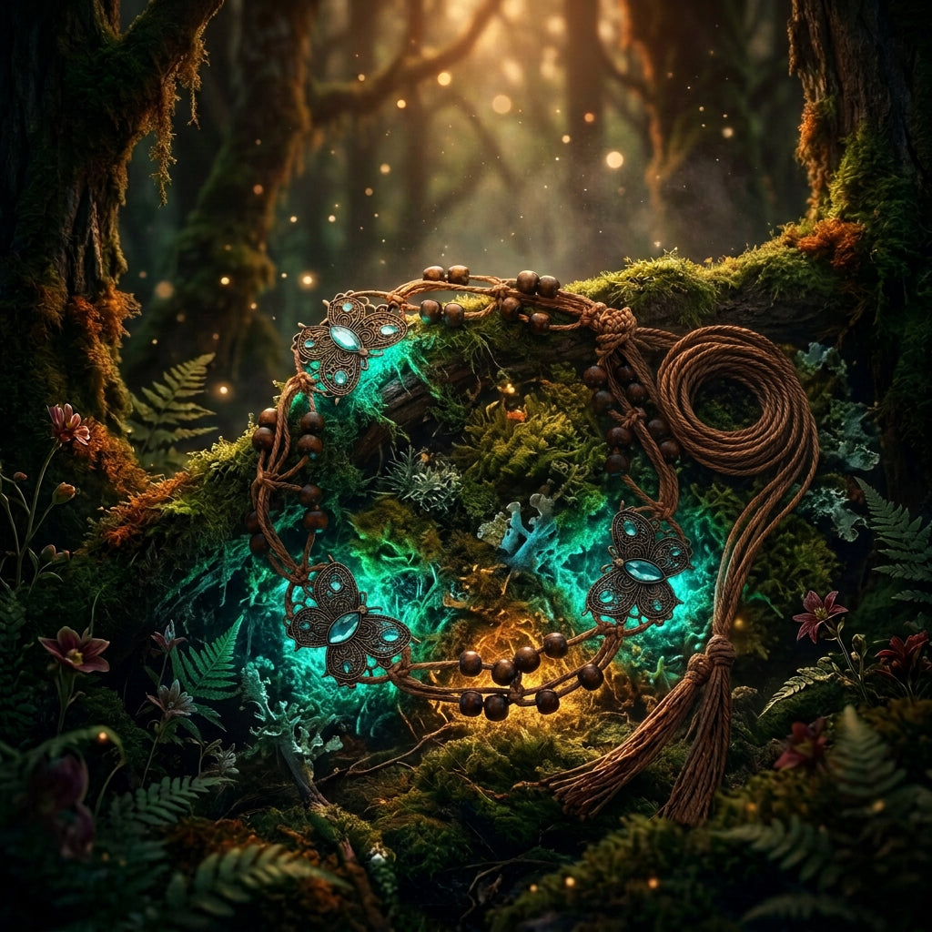 Fae Butterfly Woven Belt