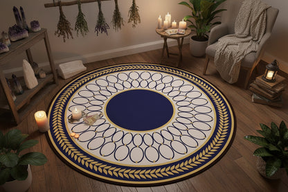 Wiccan Nordic Carpet - Sorceress Sanctuary Black and White geometry / 180 * 180cm (Crystal Velvet)-Black and White geometry / 80 * 80cm (Crystal Velvet)-Black and White geometry / 200 * 200cm (Crystal Velvet)-Extremely dark gray / 100 * 100CM (Crystal Velvet)-Black and White geometry / 60 * 60cm (Crystal Velvet)