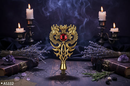 Wax Seal Set - Sorceress Sanctuary AS316 ancient Golden Bell orchid handle (without Seal head)-AS316 ancient silver purple orchid handle (excluding seal head)-AS317 Pearl cloud upper handle white (not including seal head)-AS317 Pearl cloud upper handle Blue (excluding seal head)-AS317 Pearl cloud upper handle dark green (excluding seal head)