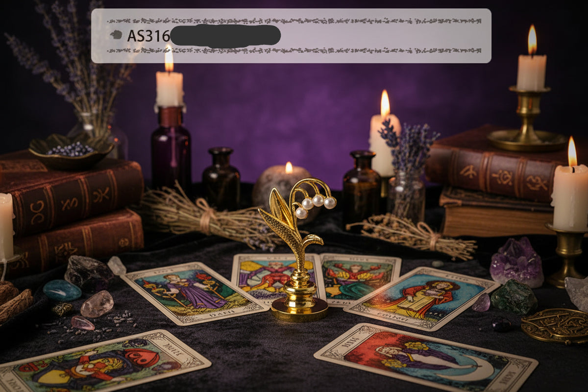 Wax Seal Set - Sorceress Sanctuary AS316 ancient Golden Bell orchid handle (without Seal head)-AS316 ancient silver purple orchid handle (excluding seal head)-AS317 Pearl cloud upper handle white (not including seal head)-AS317 Pearl cloud upper handle Blue (excluding seal head)-AS317 Pearl cloud upper handle dark green (excluding seal head)