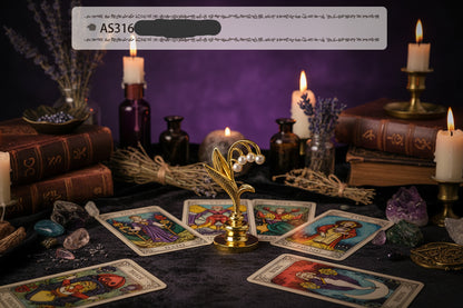Wax Seal Set - Sorceress Sanctuary AS316 ancient Golden Bell orchid handle (without Seal head)-AS316 ancient silver purple orchid handle (excluding seal head)-AS317 Pearl cloud upper handle white (not including seal head)-AS317 Pearl cloud upper handle Blue (excluding seal head)-AS317 Pearl cloud upper handle dark green (excluding seal head)