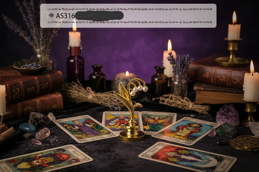 Wax Seal Set - Sorceress Sanctuary AS316 ancient Golden Bell orchid handle (without Seal head)-AS316 ancient silver purple orchid handle (excluding seal head)-AS317 Pearl cloud upper handle white (not including seal head)-AS317 Pearl cloud upper handle Blue (excluding seal head)-AS317 Pearl cloud upper handle dark green (excluding seal head)