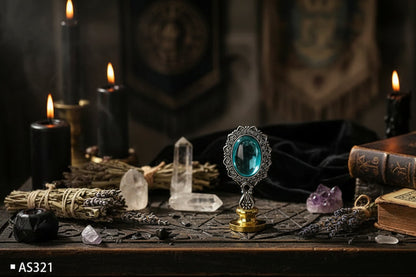 Wax Seal Set - Sorceress Sanctuary AS316 ancient Golden Bell orchid handle (without Seal head)-AS316 ancient silver purple orchid handle (excluding seal head)-AS317 Pearl cloud upper handle white (not including seal head)-AS317 Pearl cloud upper handle Blue (excluding seal head)-AS317 Pearl cloud upper handle dark green (excluding seal head)
