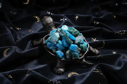 Crystal Turtle Lamp - Sorceress Sanctuary Citrine raw stone (ancient black without light)-White Crystal raw stone (ancient black without light)-Amethyst raw stone (ancient black without light)-Pink Crystal raw stone (ancient black without light)-Strawberry Crystal raw stone (ancient black without light)