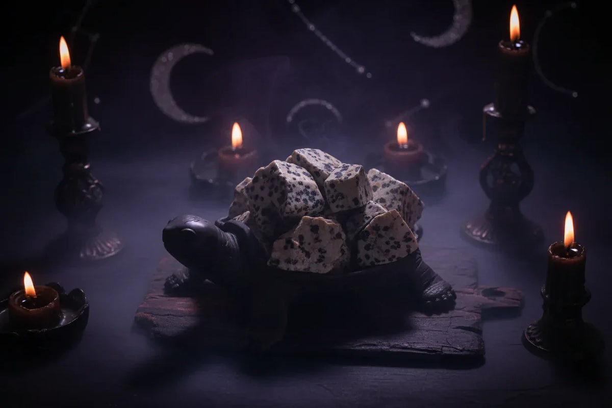 Crystal Turtle Lamp - Sorceress Sanctuary Citrine raw stone (ancient black without light)-White Crystal raw stone (ancient black without light)-Amethyst raw stone (ancient black without light)-Pink Crystal raw stone (ancient black without light)-Strawberry Crystal raw stone (ancient black without light)