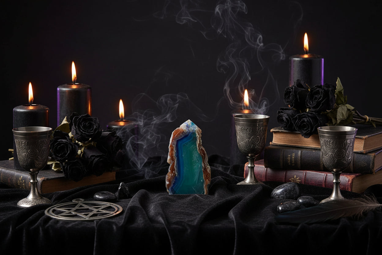 Fluorite Tower - Sorceress Sanctuary Green fluorite with leather Tower column (shipped at random) / 100-200g-Green fluorite with leather Tower column (shipped at random) / 200-300g-Green fluorite with leather Tower column (shipped at random) / 300-400g