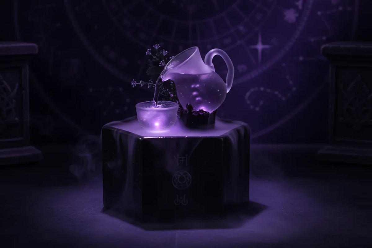 Crystal Water Fountain - Sorceress Sanctuary Pyramid -colored lights-USB plug-Pyramid -colored lights-household electrical plugs-3 Tiered -- warm white lamp-household electrical plug-3 Tiered  -- warm white light-USB plug-Tea Pour Square -colored lights-USB plug
