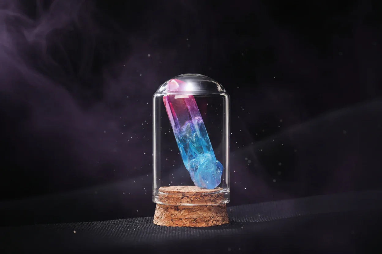 Stone Cosmos Kit - Sorceress Sanctuary 12 kinds of gypsum raw stone mineral label wooden box-25 kinds of mining label boxes (wooden box)-25 types of mining logo boxes (wooden box skylight type)-25 kinds of gypsum raw stone mine label wooden box skylight