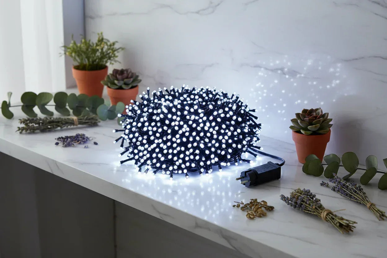 LED Fairy Lights - Sorceress Sanctuary White light / 10 meters 100 lights-US standard-White light / 20 meters 200 lights-US standard-White light / 30 meters 300 lights-US standard-White light / 50 meters 500 lights-US standard-White light / 100m 1000 lights-US standard